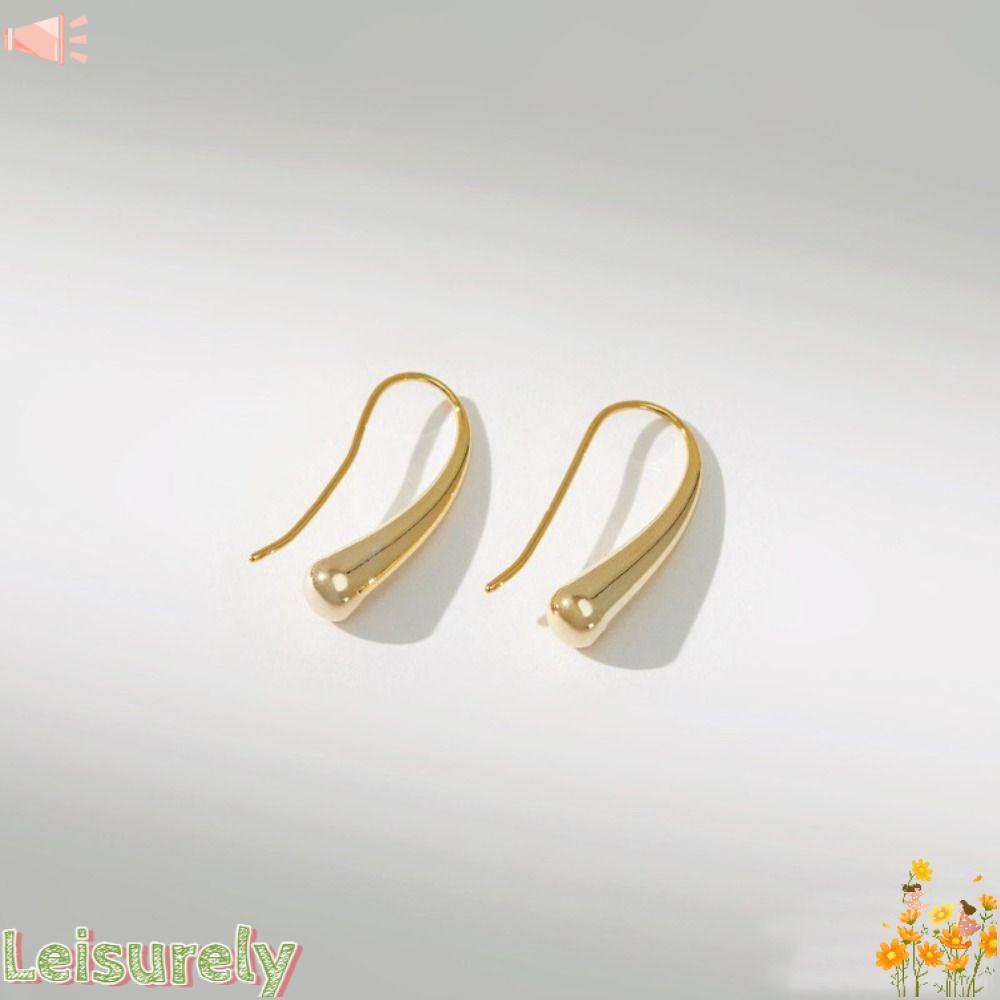 LEILY 2 Bông Tai Mạ Bạc 925 Hình Giọt Nước Thời Trang