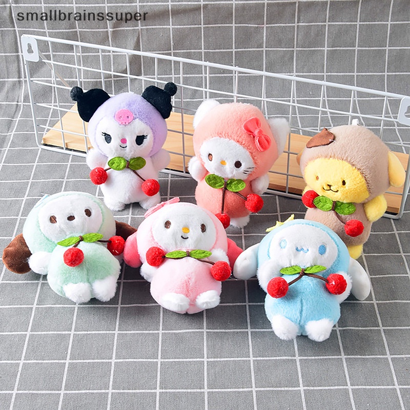 Búp Bê Nhồi Bông Hình Nhân Vật Hoạt Hình Sanrio Kuromi Cherry Cinnamoroll My Melody Dễ Thương Trang Trí Ba Lô / Túi Xách / Quà Tặng SBS