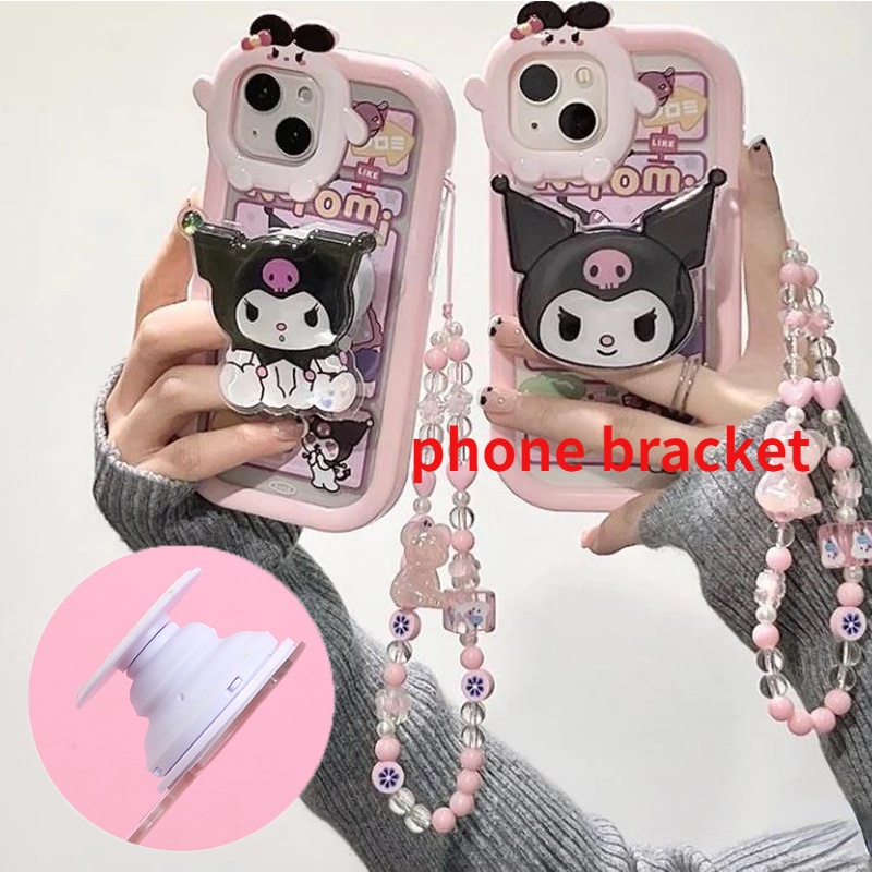 SANRIO Nhẫn Đỡ Điện Thoại Hình Anime Kuromi Hàn Quốc Dễ Thương