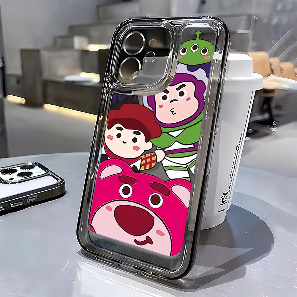 Ốp Điện Thoại Mềm In Hình Gấu Dâu Tây 12 Kiểu Lựa Chọn Cho iPhone14Promax 7 11 13 8p 6ZGF