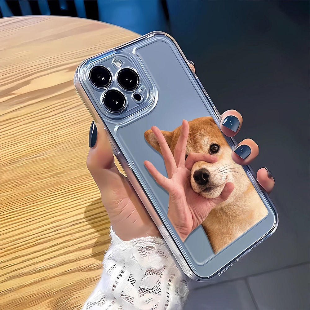 Ốp Điện Thoại Dẻo Họa Tiết Hoạt Hình Chú Chó Dễ Thương Chống Bụi Bẩn Cho iPhone 12 8117iPhone14Promax 13 PMM4