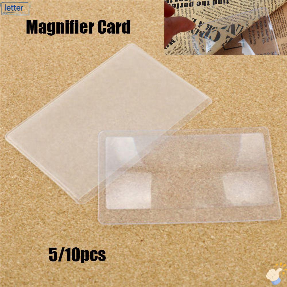 LET Set 5 / 10 Kính Lúp Bỏ Túi 3 x 85X55Mm