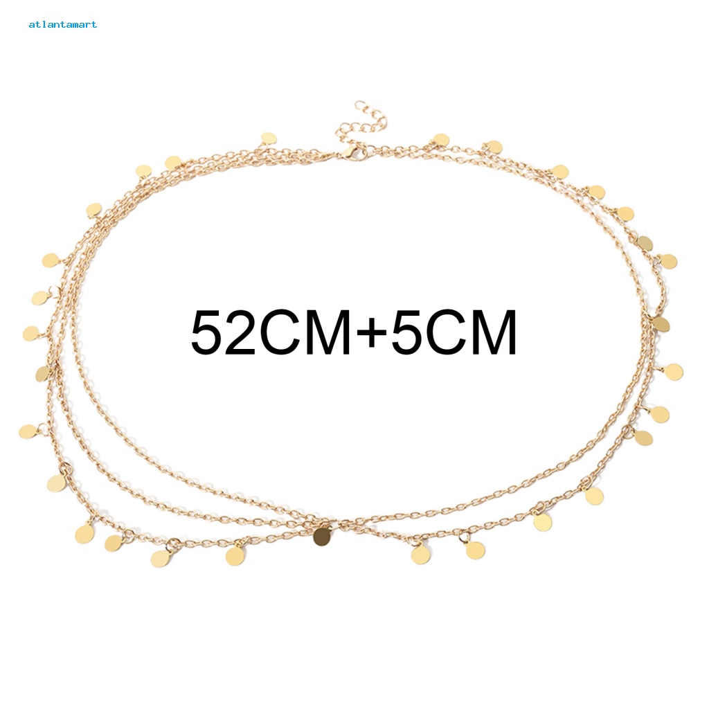 Túi Đựng Đồ Dùng Cao Cấp Tiện Dụng| Chuỗi Dây Đeo Đầu Bằng Hợp Kim Nhiều Lớp Đính Kim Sa Lấp Lánh Cho Nữ