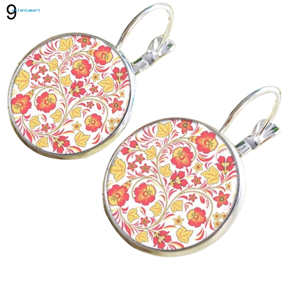 Túi Đựng Đồ Dùng Cao Cấp Tiện Dụng| Khuyên Tai Nữ Trang Dáng Tròn Họa Tiết Hoa Mandala Độc Đáo