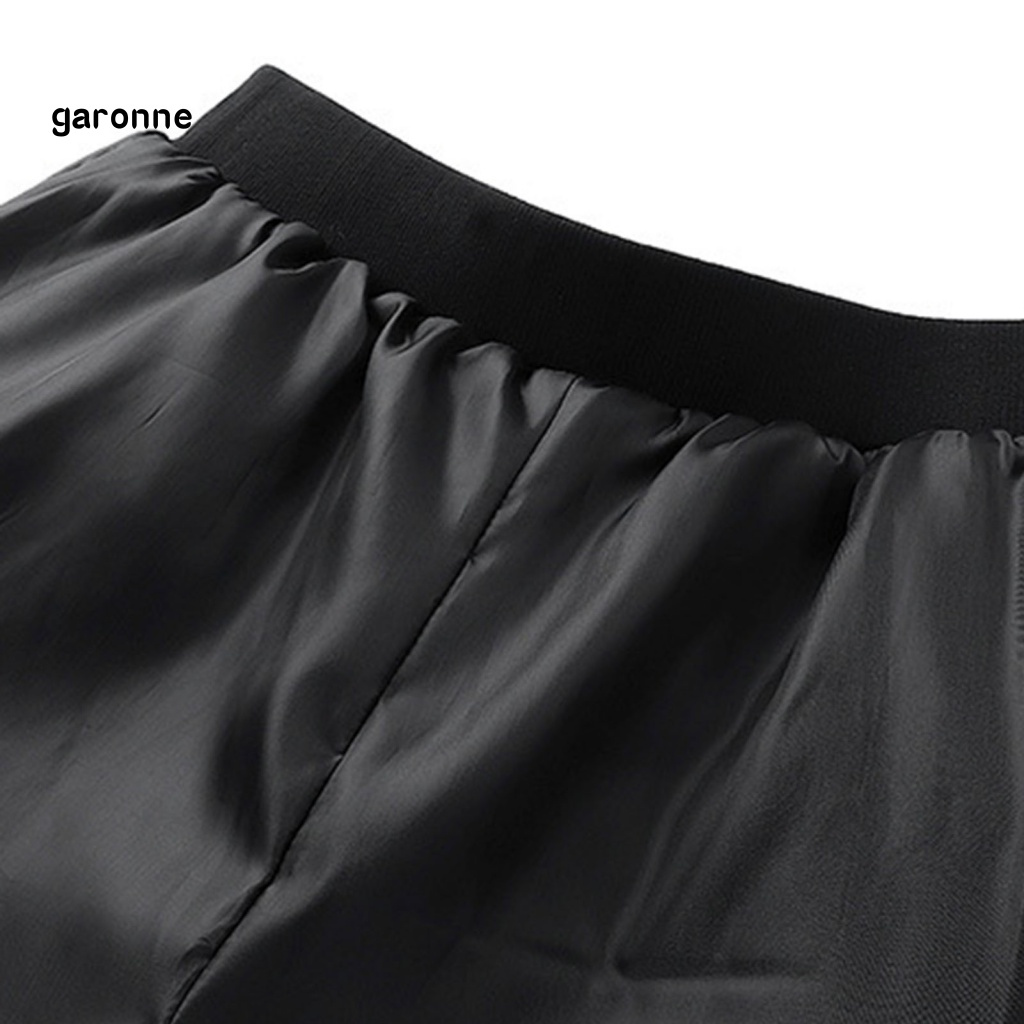 Quần Thể Thao Lưng Thun Phối Vải Lông Dày Dặn Màu Trơn Chống Gió Thời Trang Mùa Đông Cho Nam