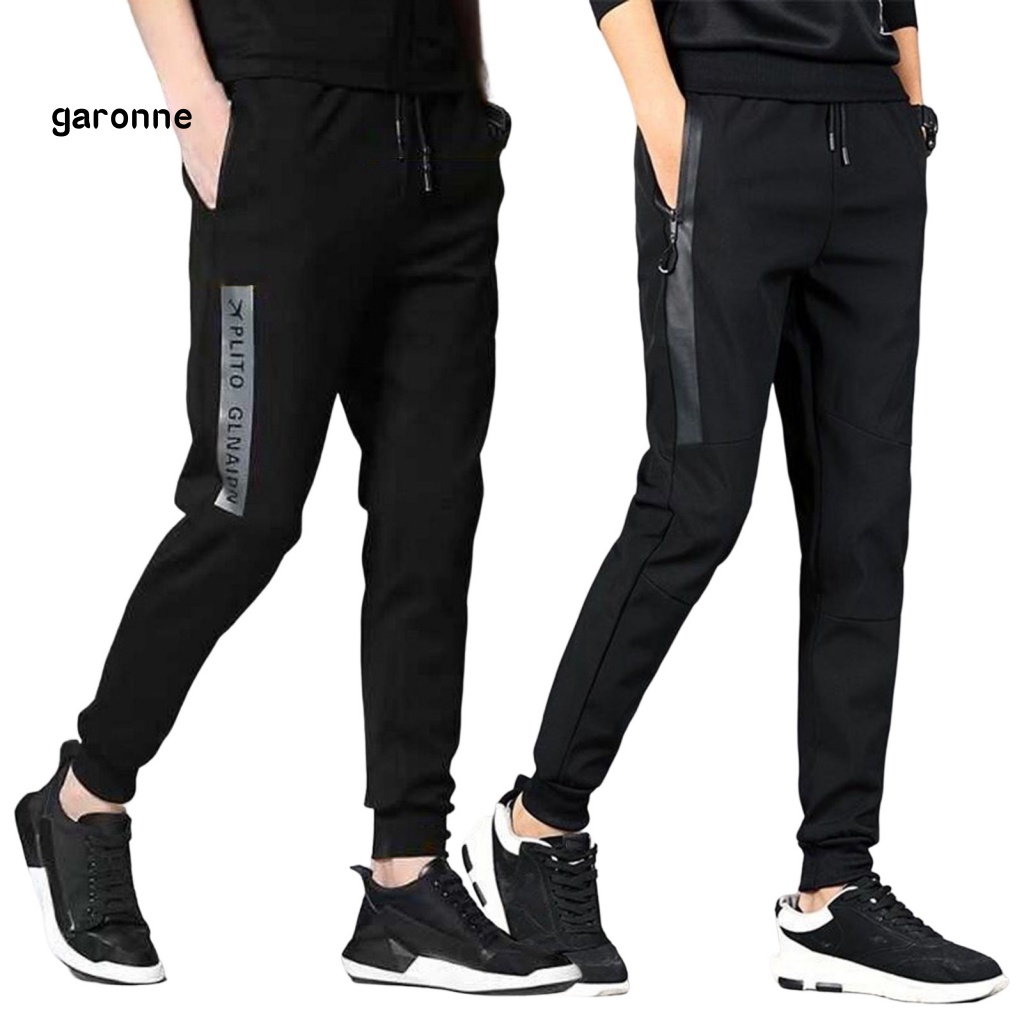 Quần Dài Lưng Thun Rút Dây Màu Trơn Thời Trang Mùa Xuân Cho Nam