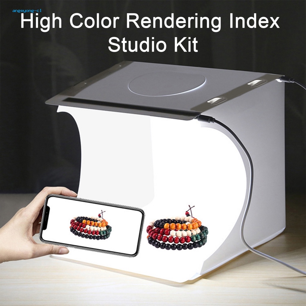 Angeyong Bộ Dụng Cụ Studio Chụp Ảnh Trang Sức Có Đèn Led
