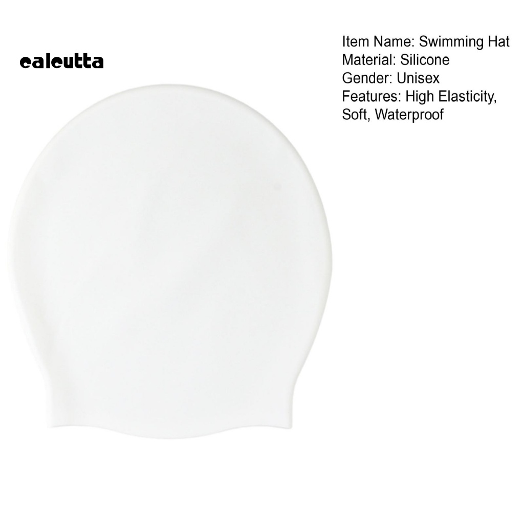 Mũ Bơi Silicon Mềm Co Giãn Tốt Thoáng Khí Chống Thấm Nước Màu Trơn Dành Cho Nam Nữ