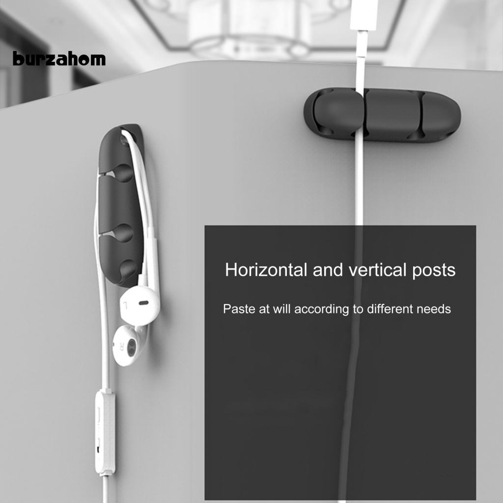 Kẹp Cố Định Dây Cáp USB Bằng Silicone Linh Hoạt Không Cần Khoan Lỗ