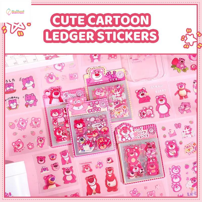 💜Sticker Gấu Dâu - Set 50 Miếng Combo Sticker cao cấp chống nước