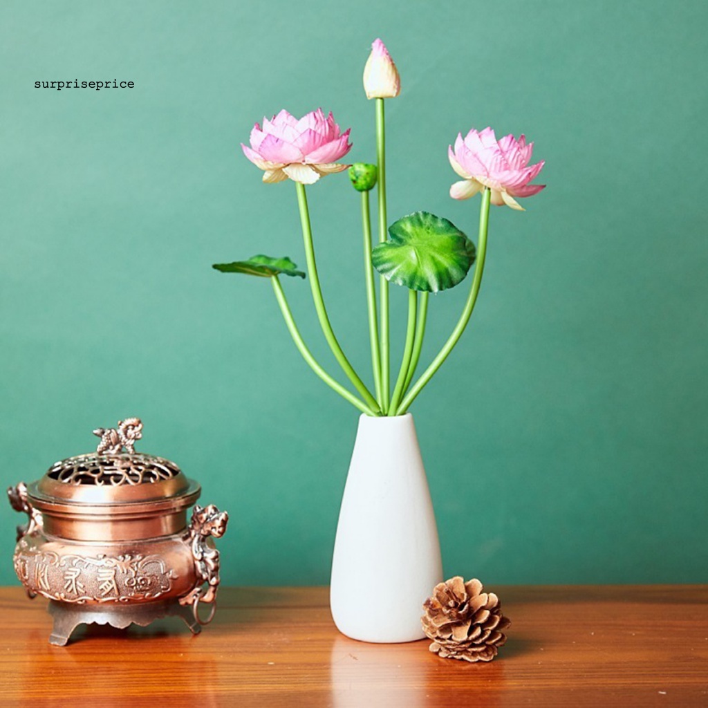 Bó Hoa Khô Nhân Tạo Bằng Lụa Tự Nhiên Dùng Trang Trí Nhà Cửa