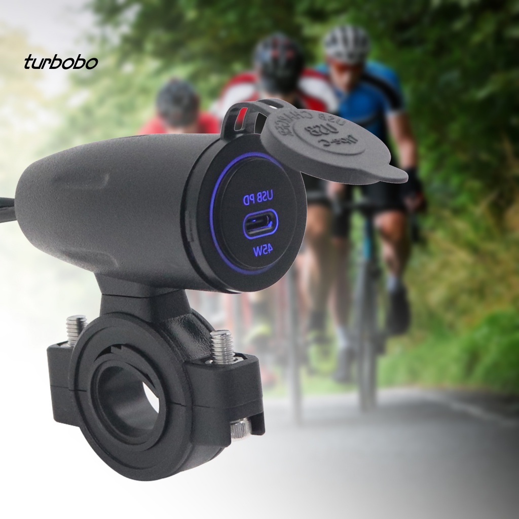 Bộ Sạc Giao Diện PD 45W C5909-Z PD 5 Chế Độ Có Đèn LED Và Cổng USB Dành Cho Xe Mô Tô