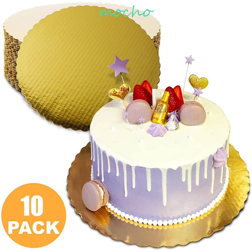 MOCHO Set 10 Đĩa Trưng Bày Bánh Tráng Miệng Dùng Một Lần Tiện Lợi