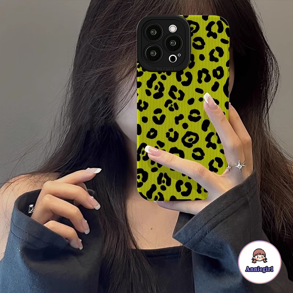 Ốp Điện Thoại TPU Mềm Họa Tiết Da Báo Màu Dạ Quang Cho IPhone 14 Pro Max 11 13 Pro Max 12 Pro Max X XS XR 7 8 Plus