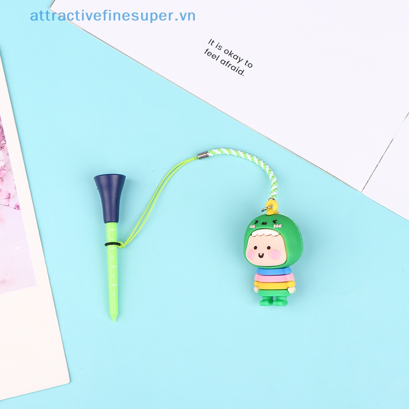 1 Dụng Cụ Giữ Bóng Golf Bằng Cao Su PVC Họa Tiết Hoạt Hình