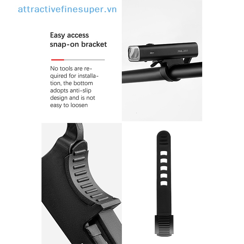 Đèn Pha LED 2000mAh Type-C Siêu Nhẹ Bằng Nhôm Chống Mưa Tiện Dụng Cho Xe Đạp