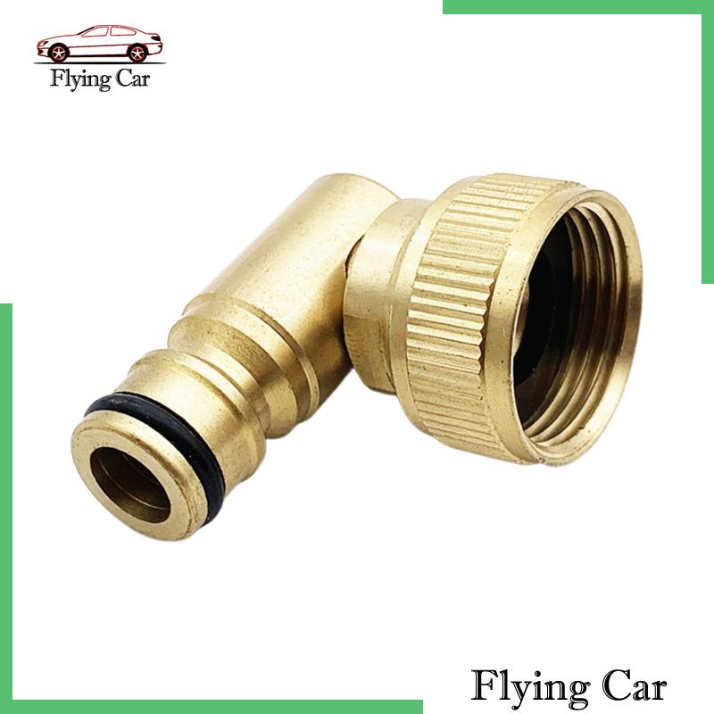 Đầu Nối Vòi Nước 90 Độ 3 / 4in Bằng Đồng Thau Siêu Bền Tiện Dụng Cho Sân Vườn