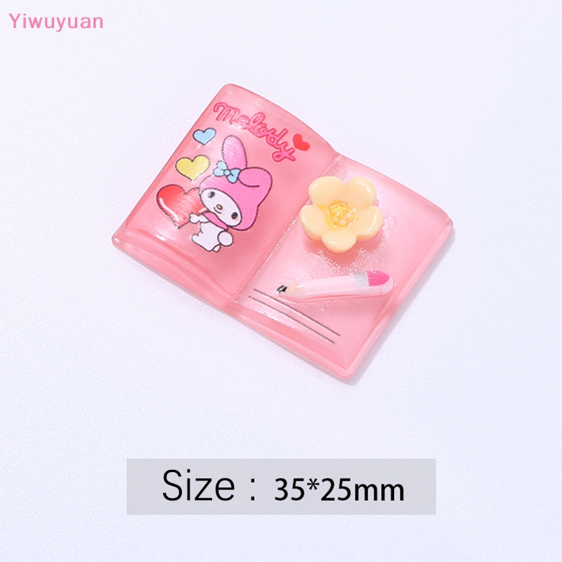 < Yiwuyuan > Bộ 5 Miếng Dán Hoạt Hình Mini Bằng Nhựa Resin Phát Quang Cho Điện Thoại / Kẹp Tóc / Sách DIY