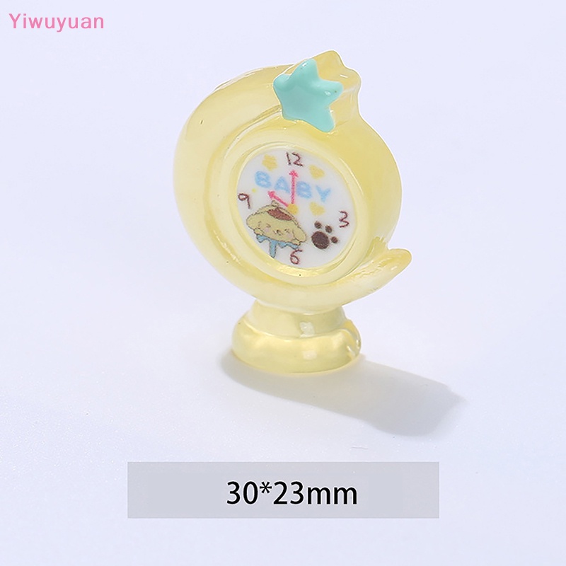 Bộ 5 Đồng Hồ Báo Thức Mini Dạ Quang Trang Trí Nhà Búp Bê DIY Mới