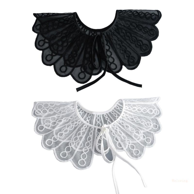 Vỏ Bọc Cổ Áo Dạng Lưới Xoắn Ốc Có Thể Tháo Rời Cho Nữ