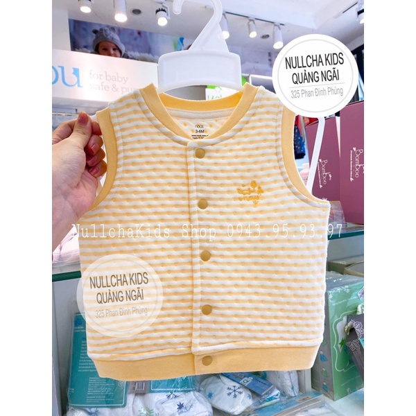 Áo gile Nous cài thẳng, cài cạnh thu đông cho bé