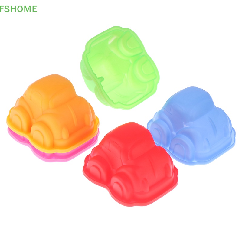 Fshome Khuôn Silicon Làm Bánh / Xà Phòng Hình Xe Hơi Dễ Thương DIY
