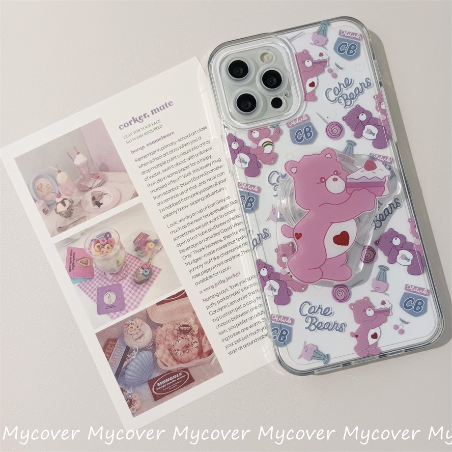 Ốp Điện Thoại Silicone Mềm Chống Sốc In Hình Gấu Cho iPhone 11 12 13 14 Pro Max X Xr Xs 8 7 6 Plus SE 2020