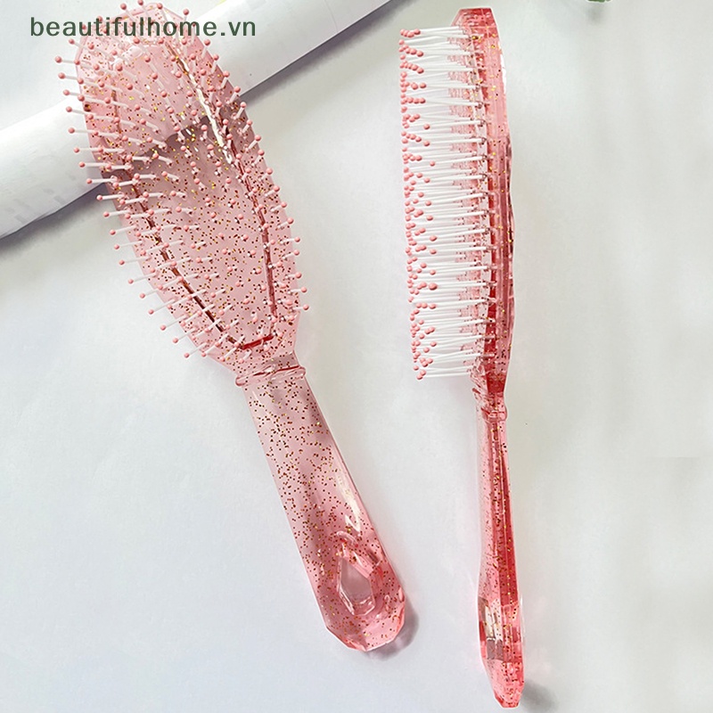 Lược Chải Tóc 8 Hàng Tạo Kiểu Tóc Xoăn Thẳng Mát Xa Da Đầu Dành Cho Nữ Dùng Tại Nhà / Salon