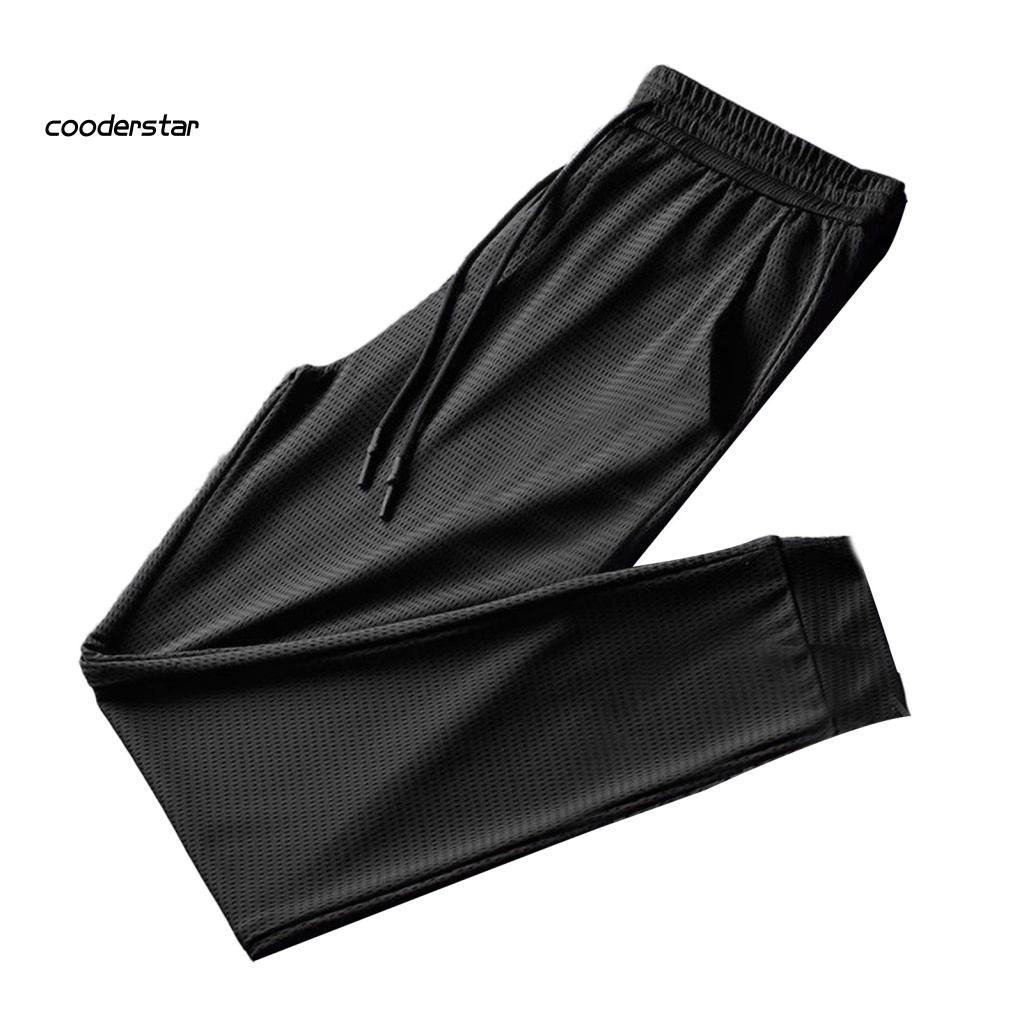 Quần Thể Thao Mùa Hè Bằng Lụa Lạnh Nhanh Khô Có Túi Và Dây Rút In Họa Tiết Lông Vũ Cho Nam