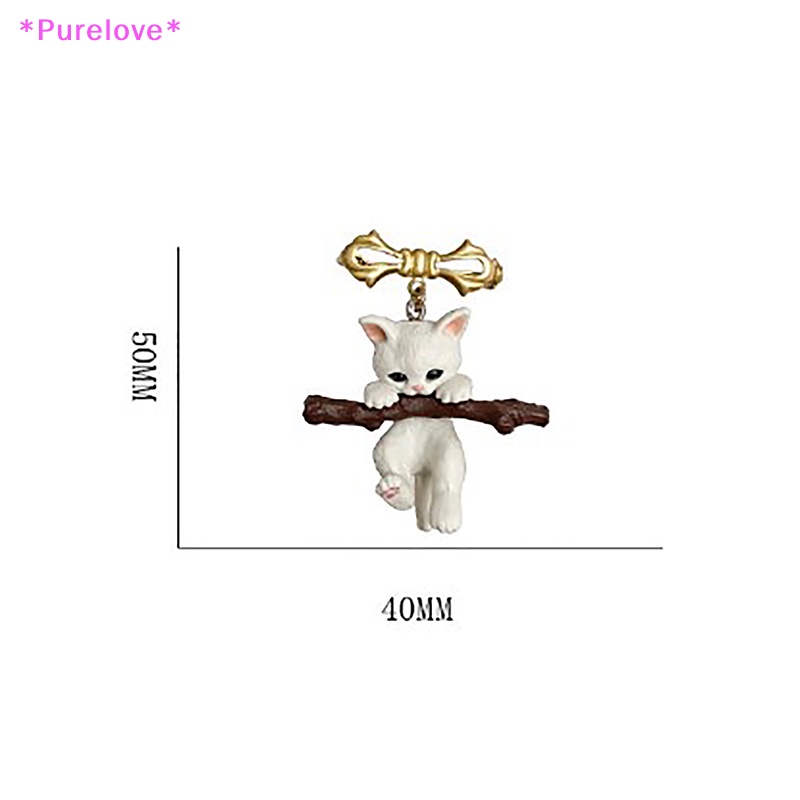 1 Trâm Cài Áo Hình Chó Mèo 3D Dễ Thương Mới