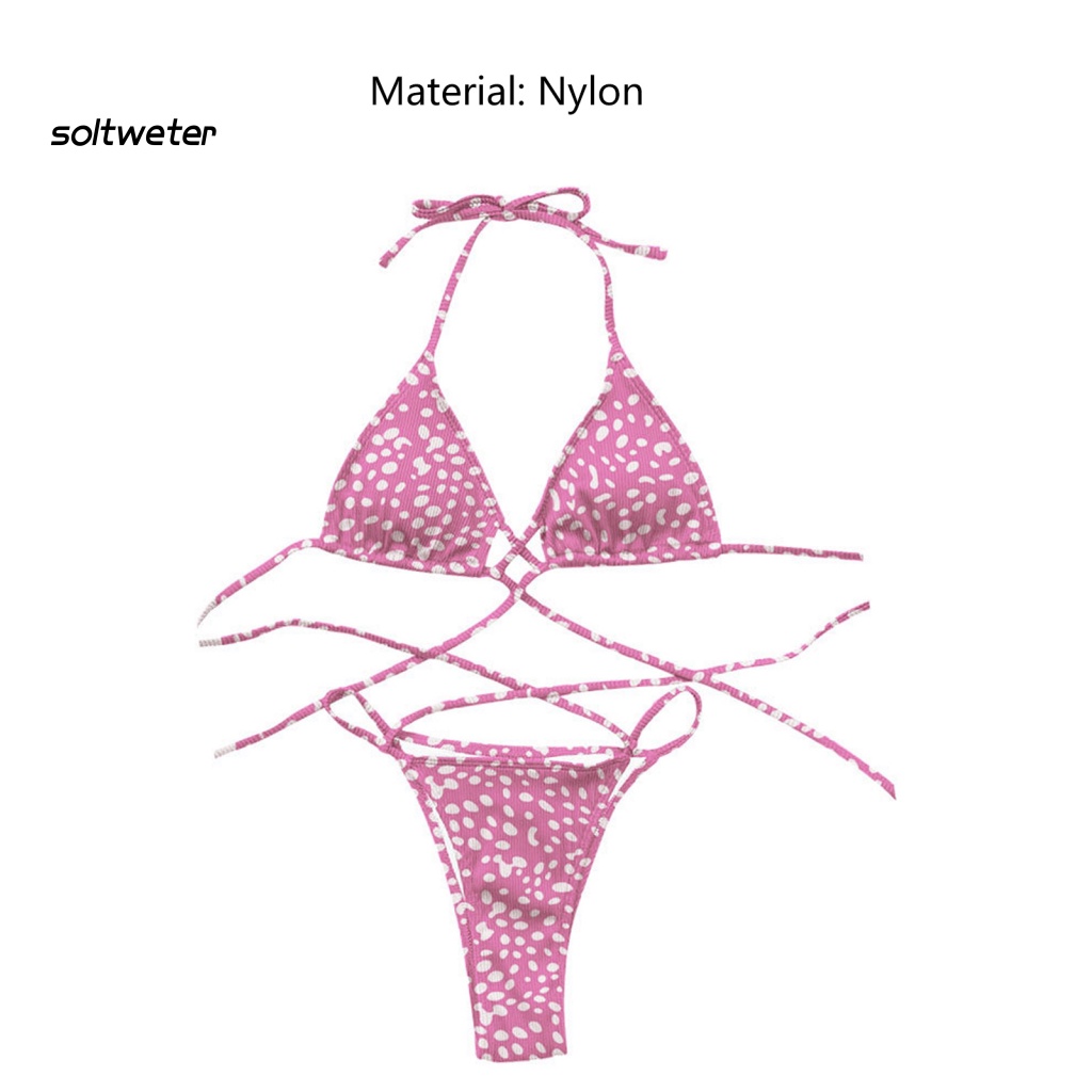 Bộ Đồ Bơi Bikini Màu Sắc Trơn Tùy Chỉnh Quyến Rũ Cho Nữ