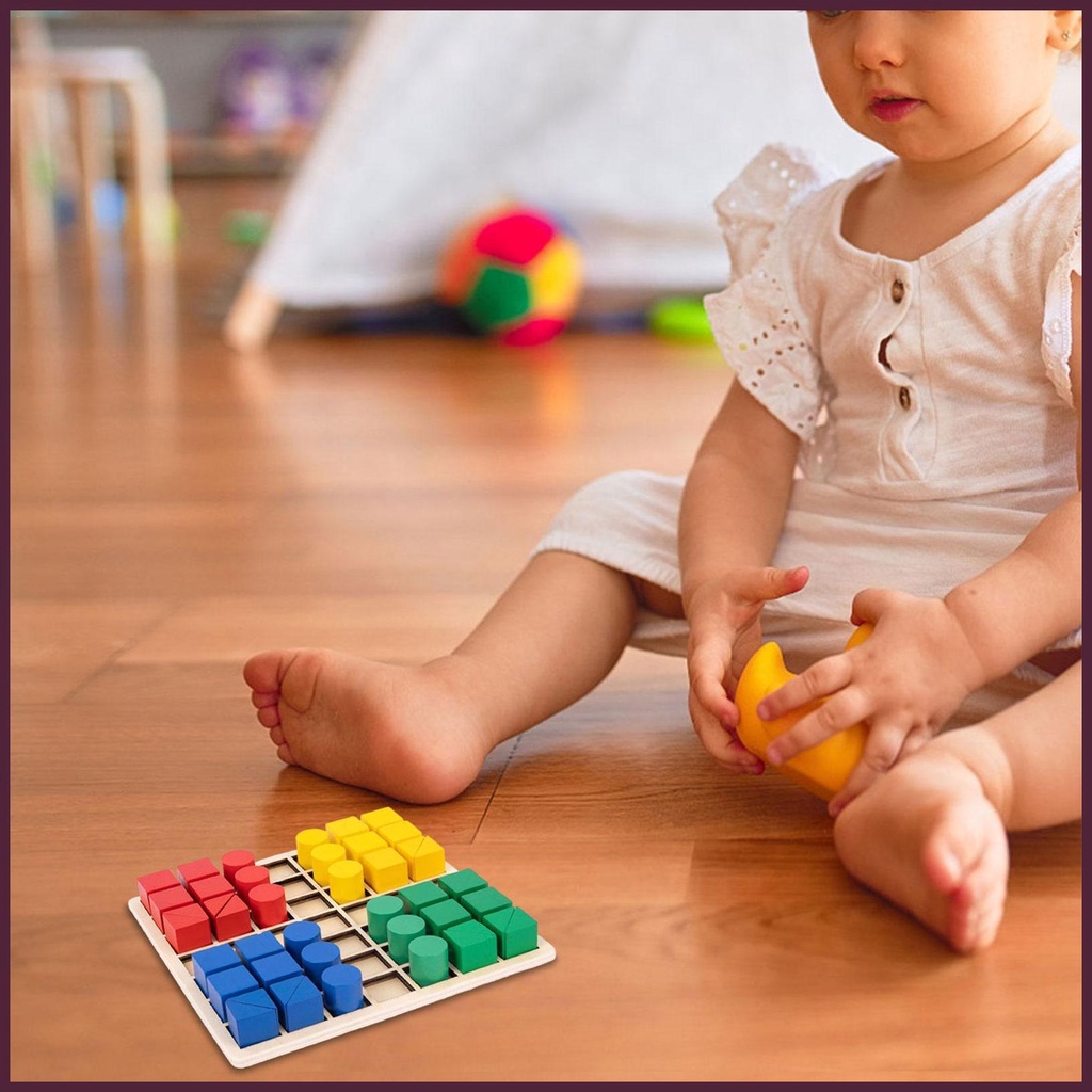 Đồ Chơi Khối Xếp Hình Giáo Dục Theo Phương Pháp Montessori Cho Bé