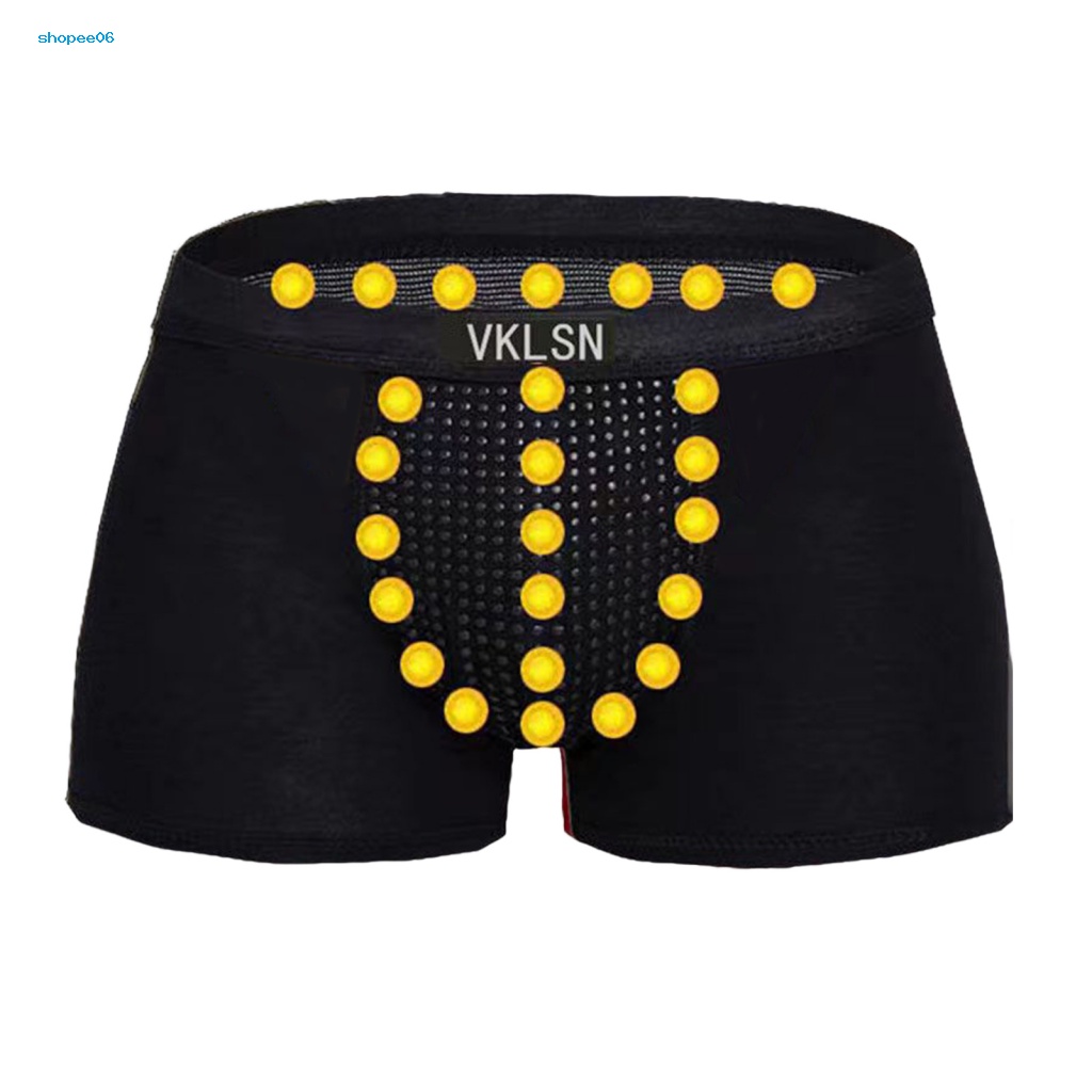 Quần Lót Boxer Màu Trơn Hít Nam Châm Hình Chữ U Thấm Hút Mồ Hôi Plus Size Cho Nam