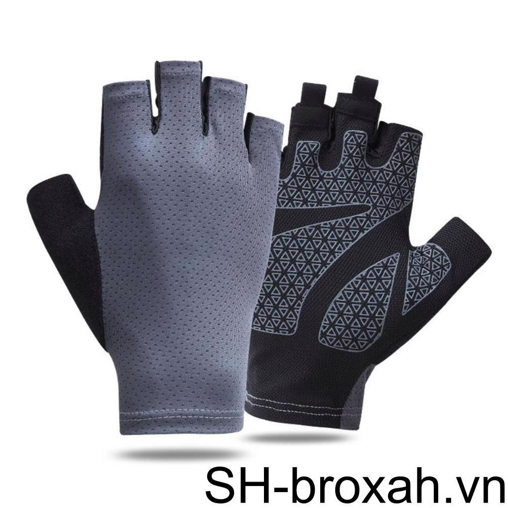 Găng Tay Nửa Ngón Tập Thể Thao Thoáng Khí Thoải Mái Chống Mài Mòn Bảo Vệ Bàn Tay