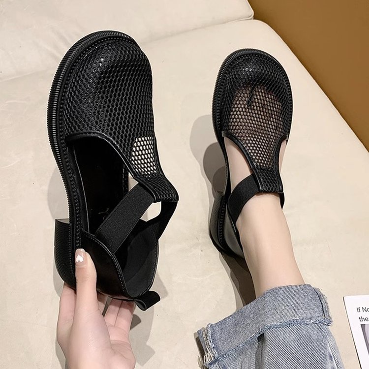 Sandal Phối Lưới Thoáng Khí Thời Trang Mùa Hè 2023 Cho Nữ