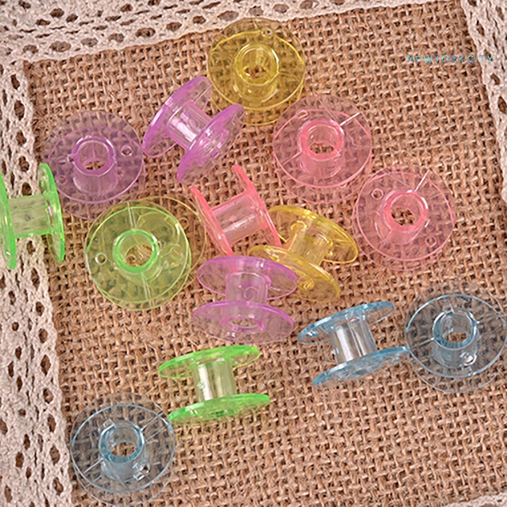 Hộp 25 Suốt Chỉ Bằng Nhựa Nhiều Màu Sắc