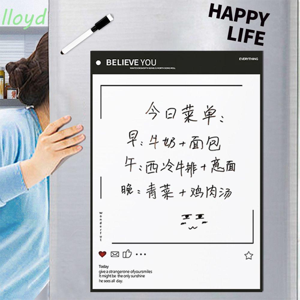 LLOYD Bảng Trắng Ghi Chú Khổ A3 Tiện Dụng Cho Nhà Bếp / Văn Phòng