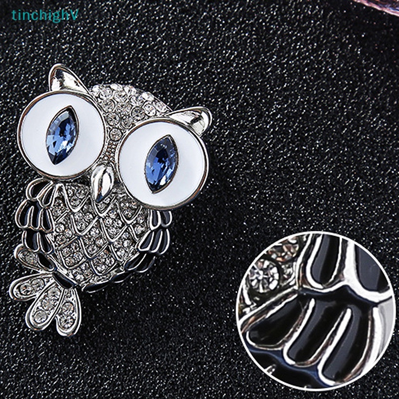 [TinchighV] Ghim Cài Áo Bằng Hợp Kim Hình Cú Mèo Đính Đá Thời Trang Hàn Quốc Tinh Tế [Mới]