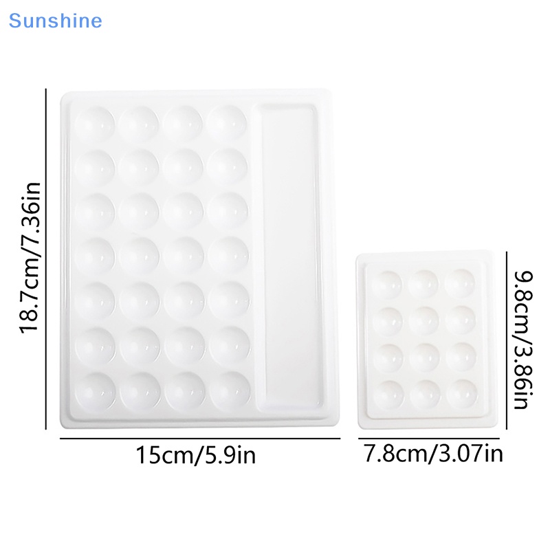 Khay Đựng Màu Nước Vẽ Móng Nghệ Thuật Có Nắp Đậy Tiện Dụng