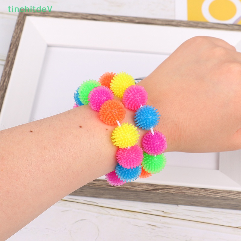 [TinchitdeV] Set 12 Đồ Chơi Vòng Đeo Tay Bóng Spiky Hedge Giảm Căng Thẳng Mới Lạ [Mới]