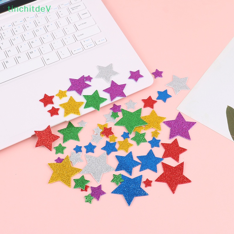 [TinchitdeV] 45 Miếng Dán Xốp Tự Dính Hình Ngôi Sao Lấp Lánh Trang Trí Tiệc Sinh Nhật DIY