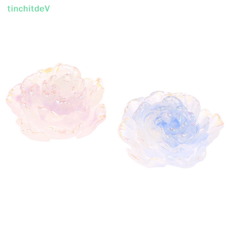 Set 5 Phụ Kiện Đá Đính Trang Trí Móng Tay Nghệ Thuật Hình Bông Hoa Bằng Nhựa Acrylic Dễ Thương