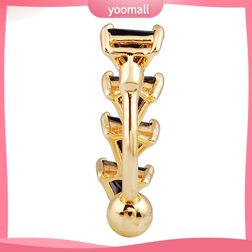 Khuyên Rốn Hình Tam Giác Đính Đá Thời Trang