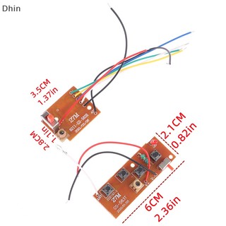 [Dhin] 4CH RC Remote Control 27MHz Circuit PCB Transmitter and Receiver Board parts COD