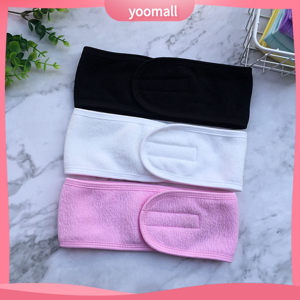 Băng Đô Rửa Mặt / Trang Điểm Bản Rộng Tùy Chỉnh Tiện Dụng Cho Nữ