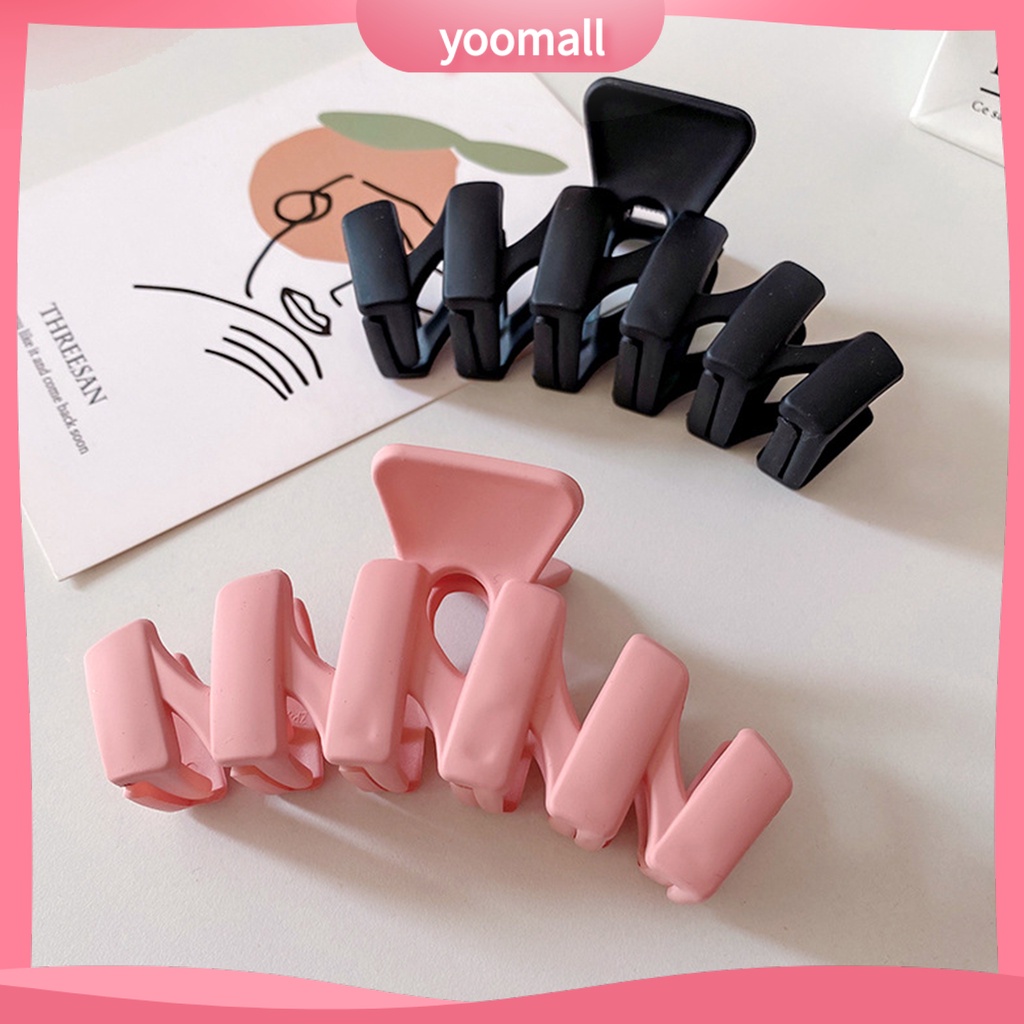 Kẹp Tóc Cá Mập Màu Trơn Bằng Nhựa Resin Thân Thiện Với Môi Trường Kích Thước Lớn Hợp Thời Trang