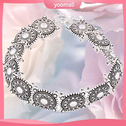 [YM] Vòng Cổ Choker Hợp Kim Chạm Khắc Cổ Điển Phong Cách Punk Cho Nữ