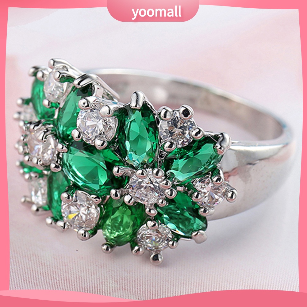 Nhẫn Mạ Bạc 925 Đính Đá Thời Trang Dành Cho Nữ