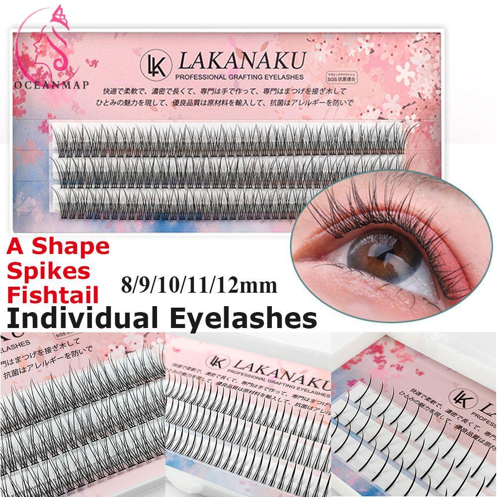 OCEANMAP Lông Mi Giả Cong Dài Tự Nhiên Hình Đuôi Cá