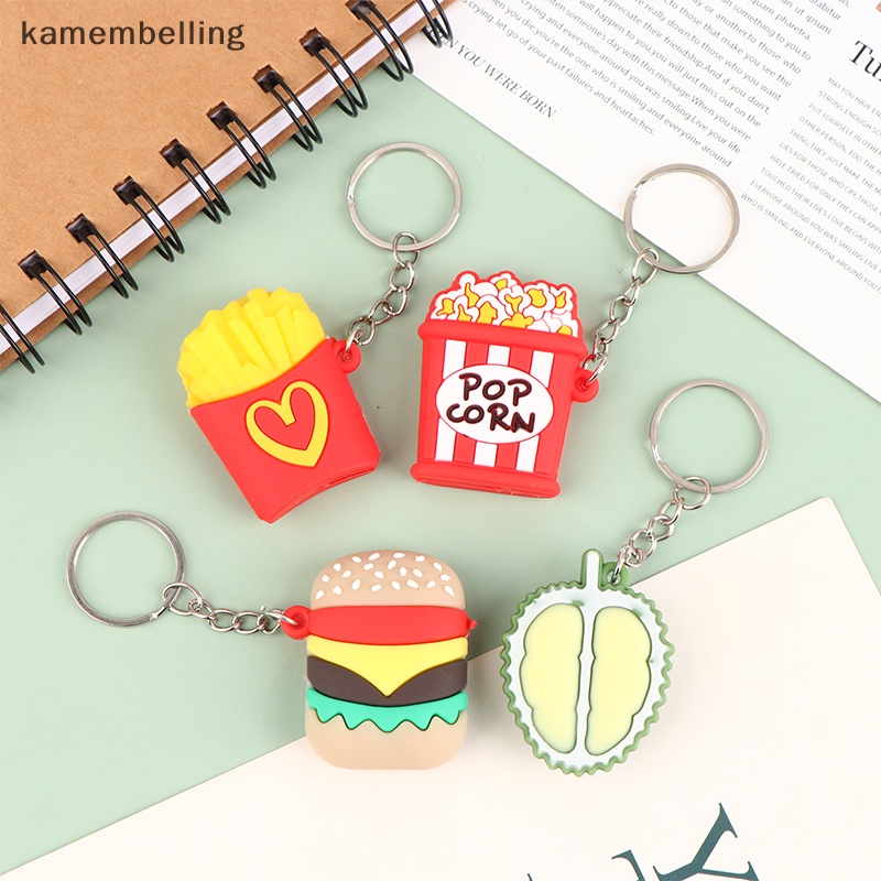 Kamembelling Móc Khóa Hình Thức Ăn Sáng Tạo Bằng PVC Mềm